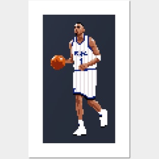 Anfernee Hardaway Pixel Dribble Posters and Art